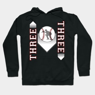 3 Up and 3 Down Baseball Hoodie